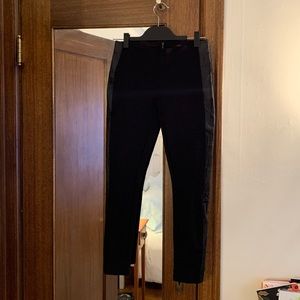 J. Crew Leather/Knit Leggings